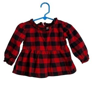 Baby Gap buffalo plaid checkered shirt 12–18 months baby